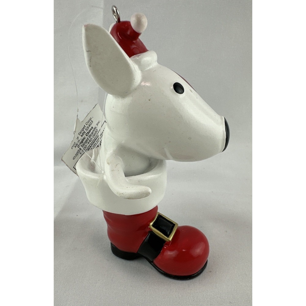 Target Wondershop 2024 Bullseye Dog in Santa‎ Boot Christmas Tree Ornament NEW - Picture 4 of 7